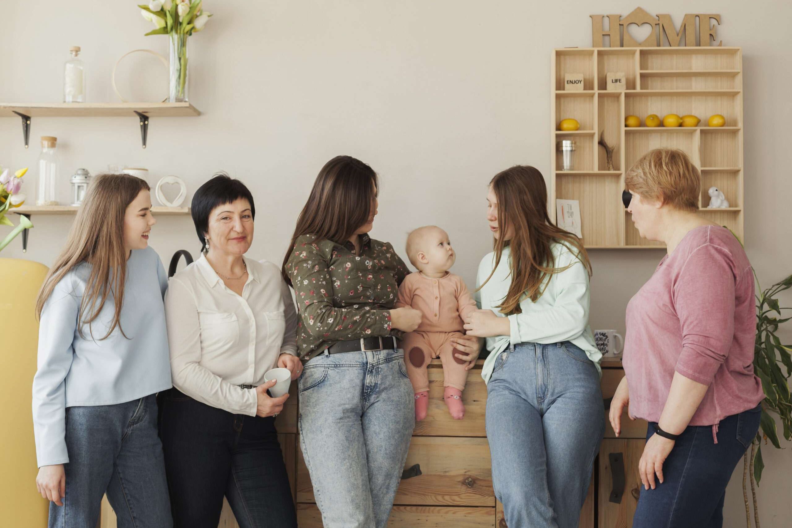 front-view-women-child-indoors
